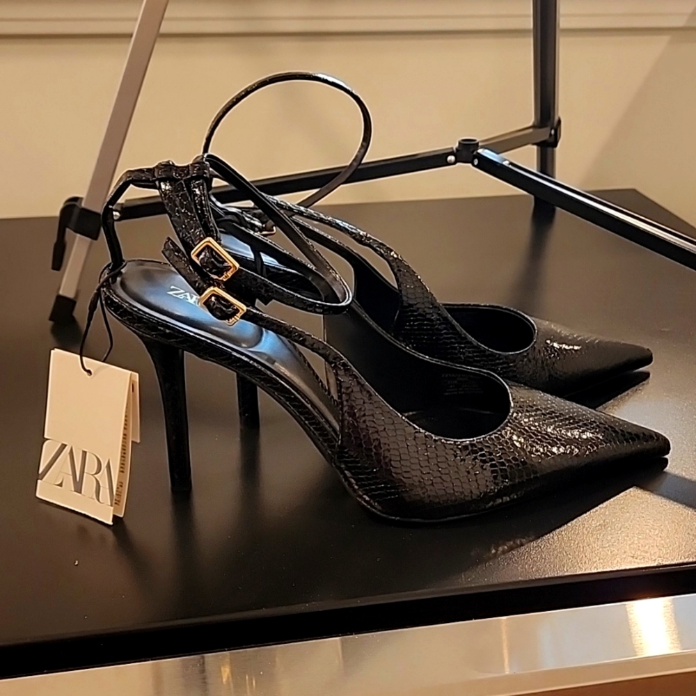 Zara Black Heels